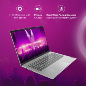 61nCW0iW4gL._SL1080_ Lenovo IdeaPad Slim 5 13th Gen Intel Core i5 13420H 14"(35.5cm) WUXGA OLED Laptop (16GB/1TB SSD/Win 11/MSO Home 24/Backlit KB/FHD Camera/Luna Grey/1.46Kg), 83HR000WIN