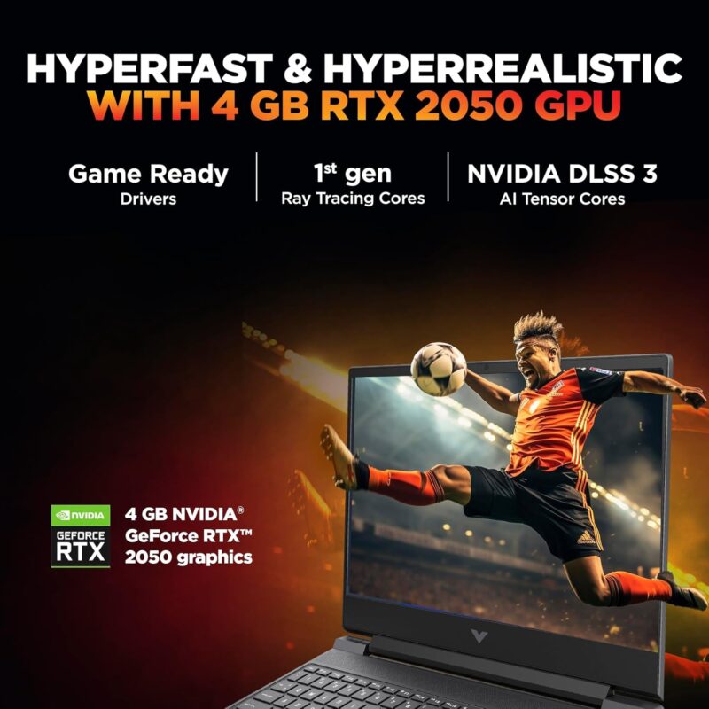 71LWxx7VpLL._SL1500_ HP Victus, 13th Gen Intel Core i5-13420H, 4GB RTX 2050, 16GB DDR4 (Upgradeable) 512GB SSD, 144Hz, IPS, 300 nits, FHD, 15.6''/39.6cm, Win11, M365* Office24, Mica Silver, 2.3kg, fa2703tx Gaming Laptop