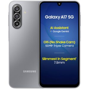 Samsung Galaxy A17 5G (Gray, 8GB RAM, 128GB Storage)