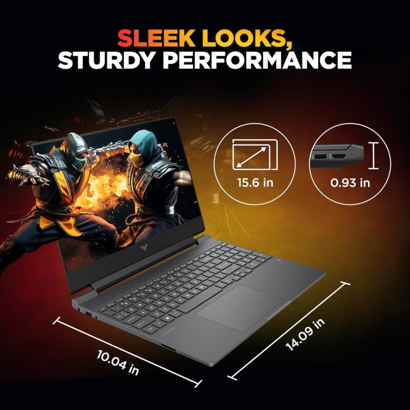 71R6m+FIKOL._SL1500_ HP Victus, 13th Gen Intel Core i5-13420H, 4GB RTX 2050, 16GB DDR4 (Upgradeable) 512GB SSD, 144Hz, IPS, 300 nits, FHD, 15.6''/39.6cm, Win11, M365* Office24, Mica Silver, 2.3kg, fa2703tx Gaming Laptop
