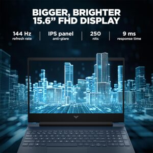 81XCjtsIhKL._SL1500_ HP Victus, 12th Gen Intel Core i5-12450H, RTX 3050 (16GB DDR4, 512GB SSD) FHD, IPS, 144Hz, 15.6"/39.6cm, Win 11, Office 21, Blue, 2.3kg, fa1412tx, B&O Audio, Backlit Gaming Laptop