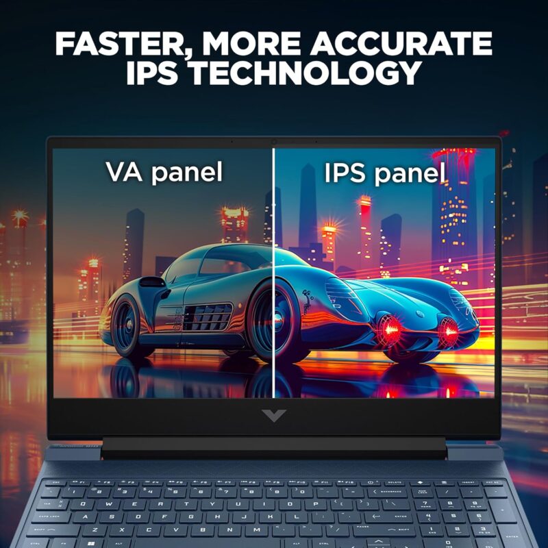 81apo0AoVeL._SL1500_ HP Victus, 12th Gen Intel Core i5-12450H, RTX 3050 (16GB DDR4, 512GB SSD) FHD, IPS, 144Hz, 15.6"/39.6cm, Win 11, Office 21, Blue, 2.3kg, fa1412tx, B&O Audio, Backlit Gaming Laptop